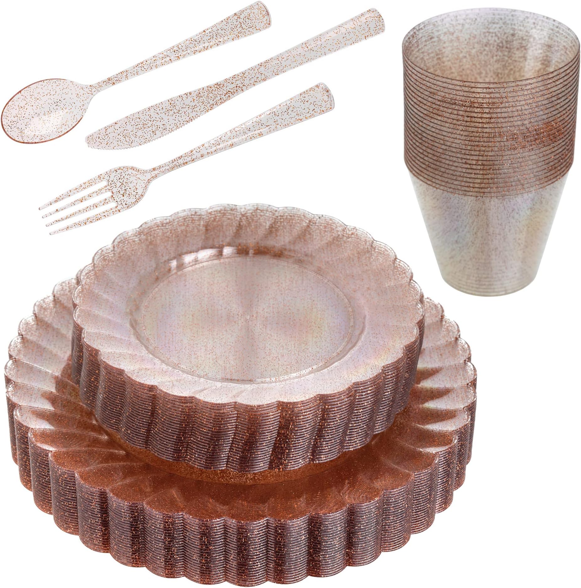 Couverts Jetables 100 Fourchettes Plastique Transparent 17cm - Réutilisables Pour Fêtes BBQ Mariage Couverts Jetables Plastique