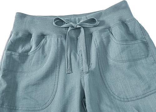 Miniatura 5 de MoFiz - Pantalones de senderismo tipo cargo y capri para mujer, ligeros, de secado rápido, al aire libre, deportivos, para viajes, casuales