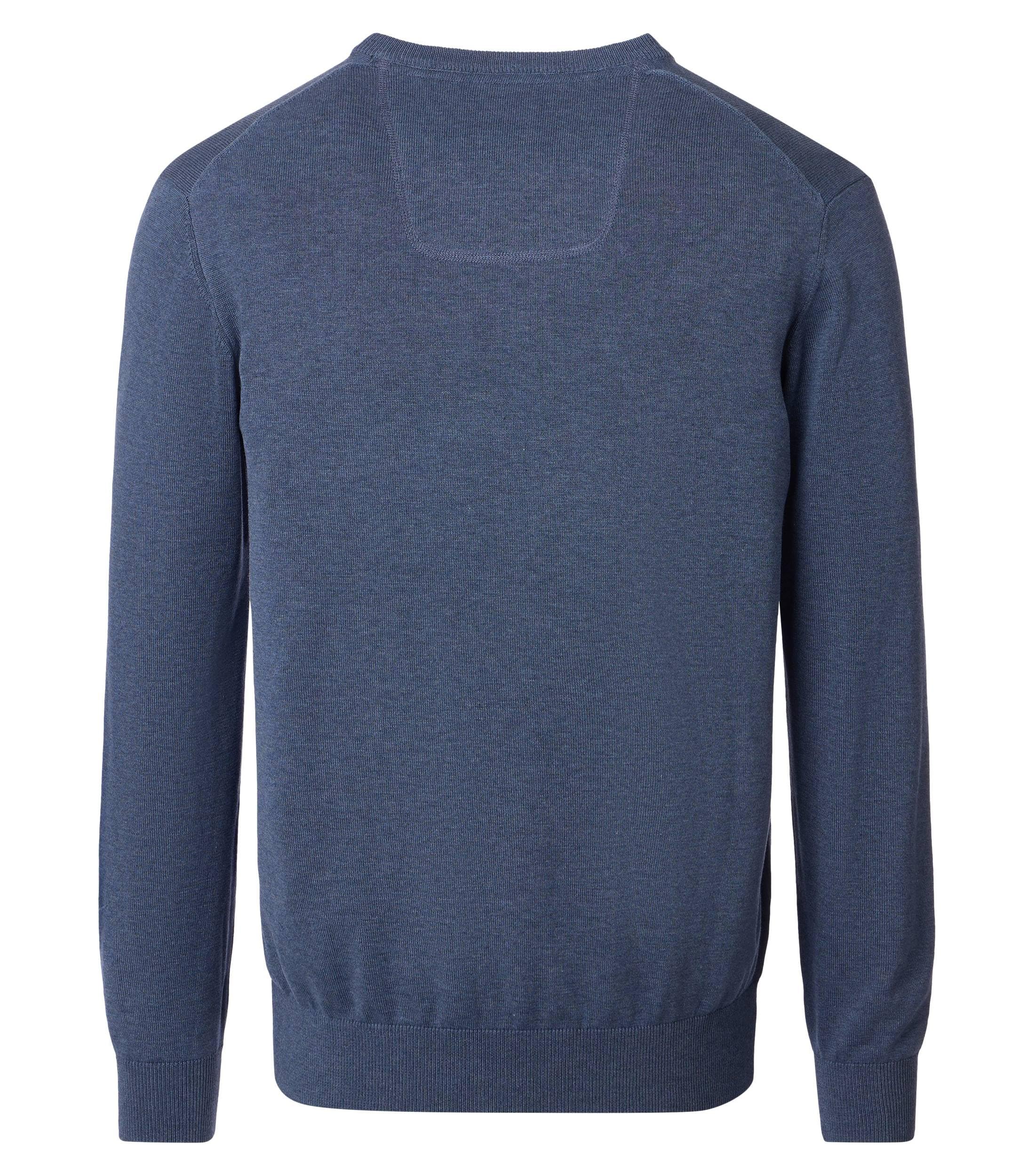 CASAMODA Herren Pullover mit V-Ausschnitt unifarben Elastischer Bund