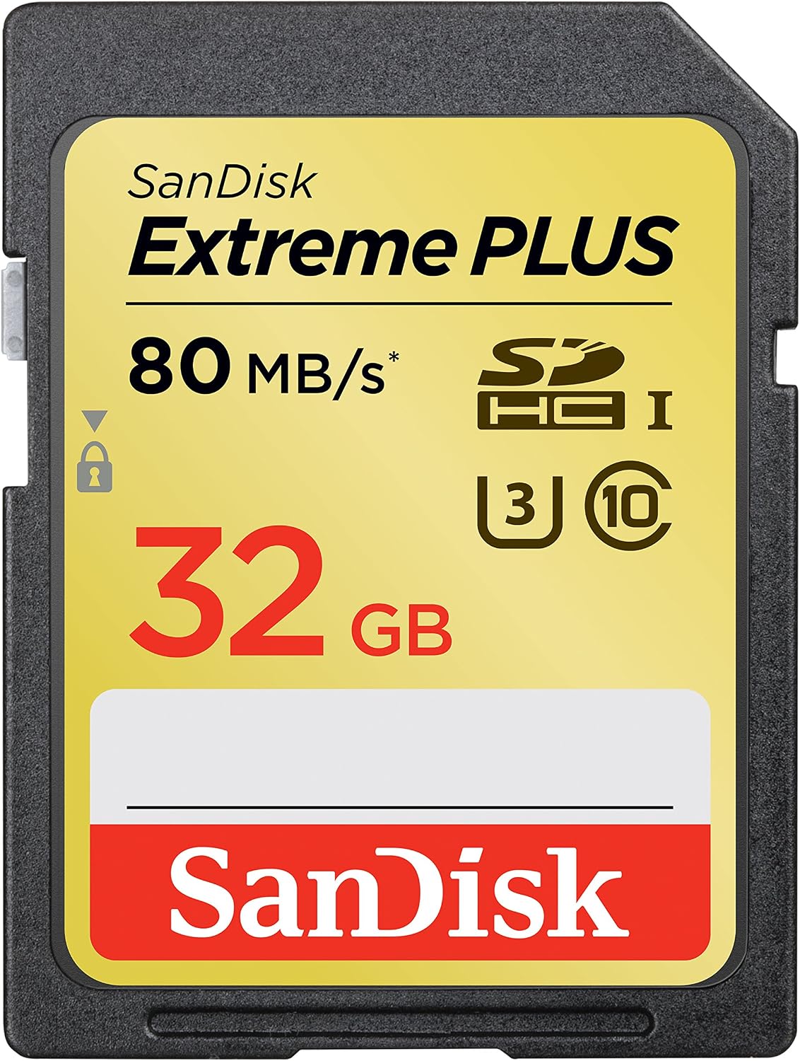 SanDisk Extreme Plus 32GB UHS-1/U3 SDHC Memory Card Up To 80MB/s- SDSDXS-032G-X46 (Label May Change)