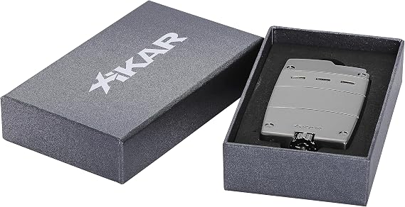 Xikar Ultra Magnetic Lighter, Single Jet Flame, Metal Body, Magnetic Attachment System, Gunmetal)