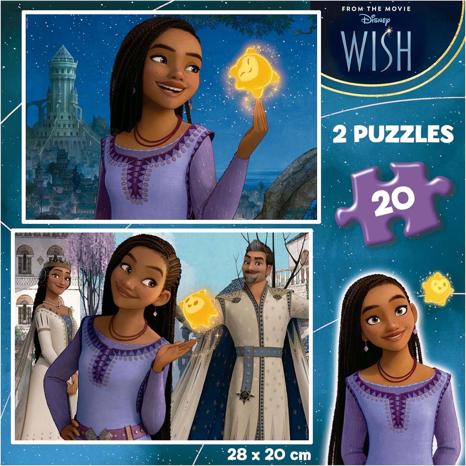Educa - Set of 2 Kids Puzzle with 20 Pieces and Images of Wish Size 28 x 20 cm Recommended Age 4 and Up (19740)