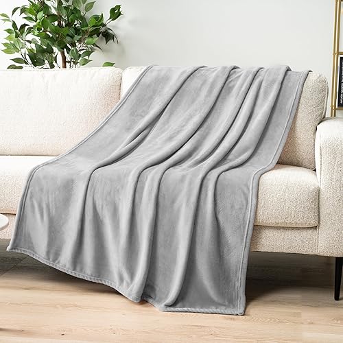 Pavilia - Manta de tejido fleece, supersuave, afelpada, manta de franela de lujo, microfibra ligera para sofá o cama