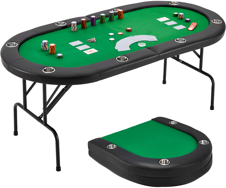 Amazon.com: ECOTOUGE Poker Table Foldable, 8 Players Gaming Table