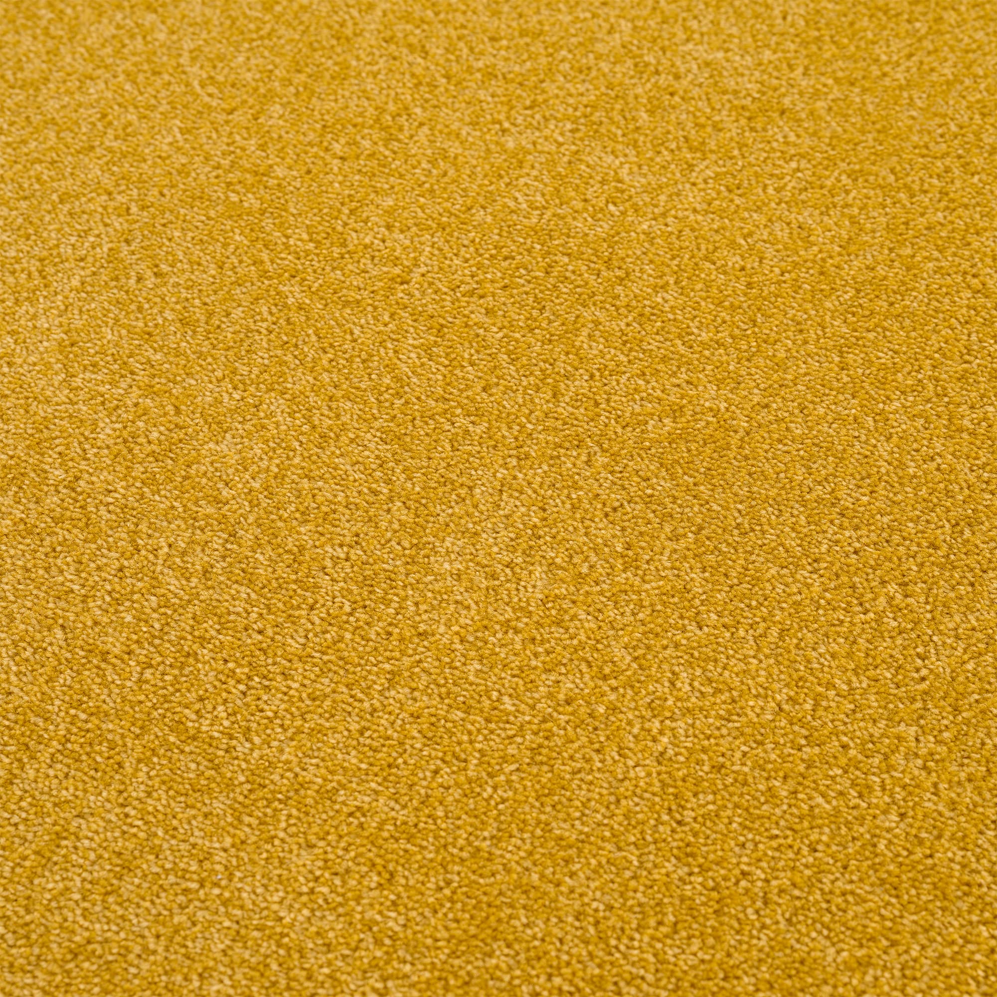 Impression Dywan z krótkim włosiem do salonu, prosty, nowoczesny dywan do sypialni, biura, korytarza, kuchni, pokoju dziecięcego, żółty, 200 cm, okrągły