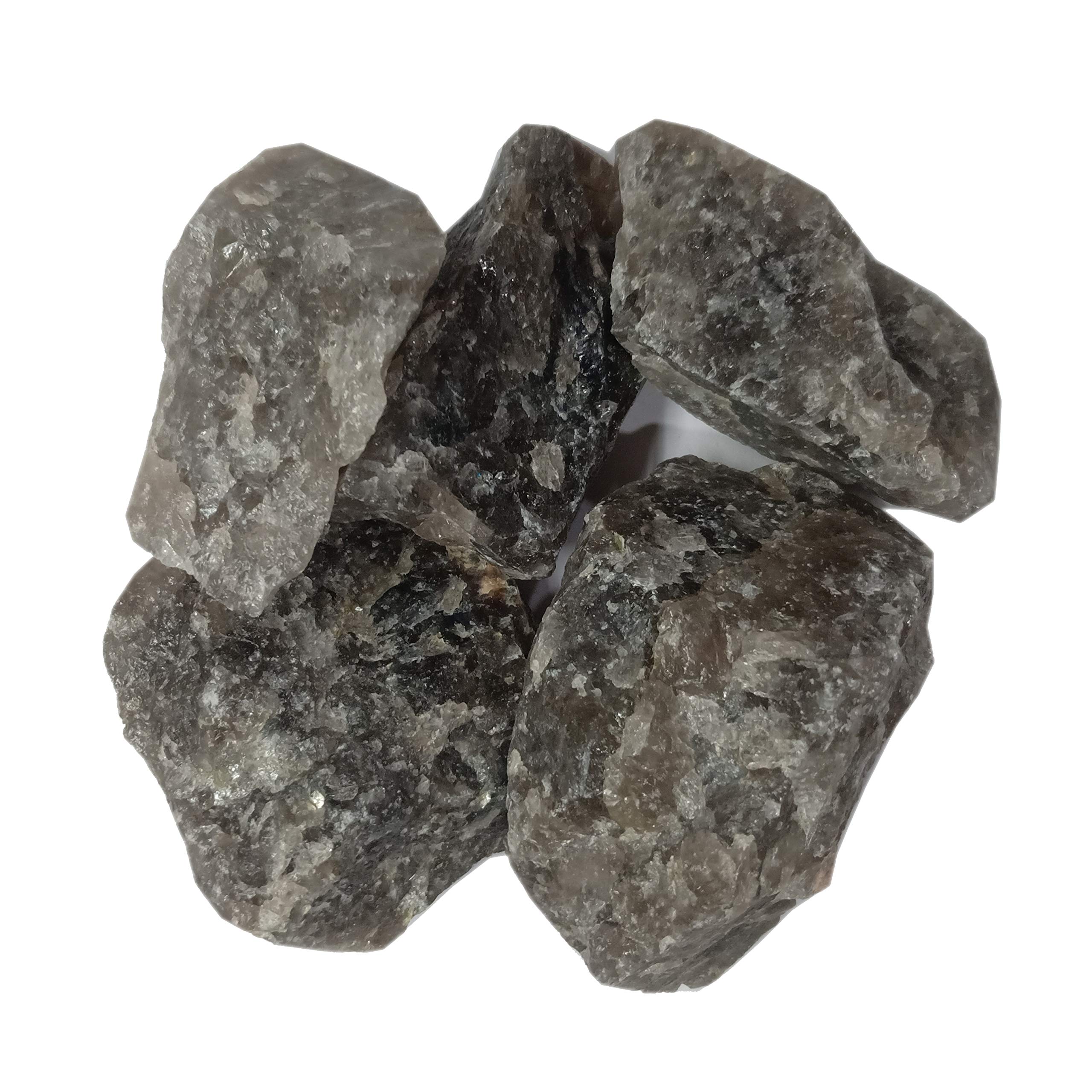 Rocksmins Rough Crystal Stone 50Gm Agate Amazonite Amethyst Calcite Chalcedony Fluorite Mariam Garnet Jasper Kyanite Labradorite Onyx Pyrite Quartz Crystal Rose Red Milky Smoky Selenite Tiger Eye Tourmaline