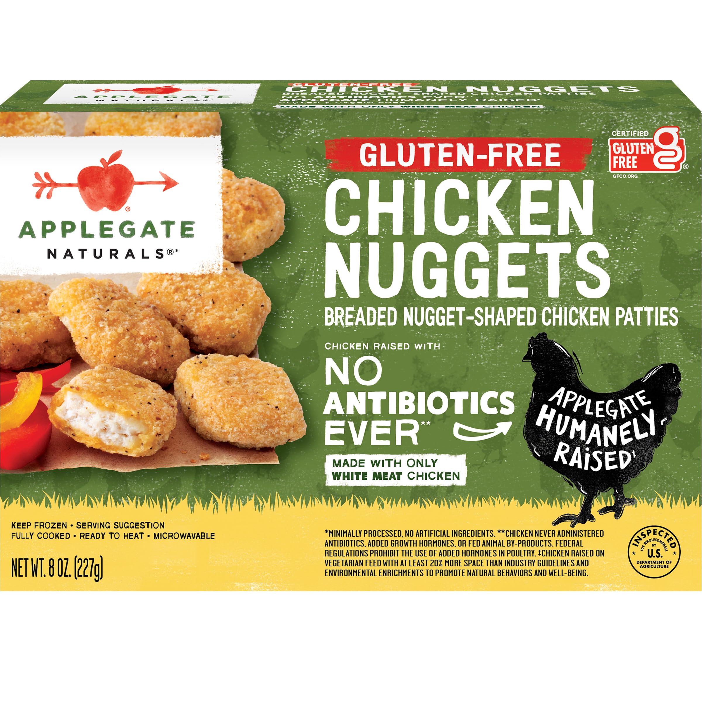 Applegate, Natural Gluten-Free Chicken Nuggets, 8oz (Frozen)