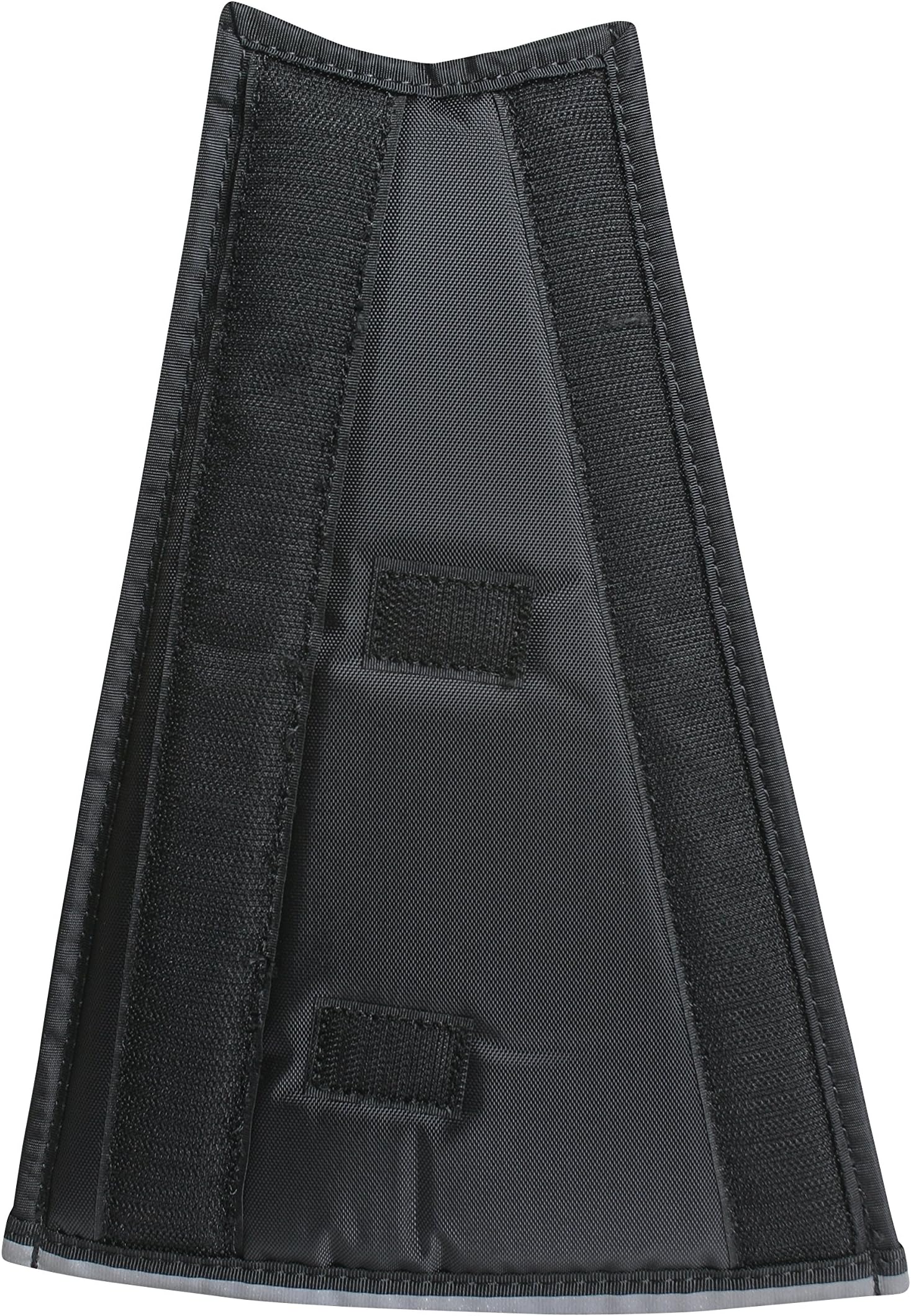 Comfy Cone Extender - Soft Nylon Black Pet Cone for Large Dogs - Alternative to Hard Plastic Collar Panels for Post-Surgery, Wound Care, Spay, Neuter Recovery