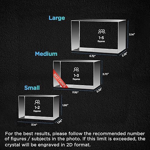Miniatura 6 de Cristal fotográfico 3D, imagen 3D personalizada en cristal, regalo de foto personalizado, gran regalo conmemorativo, cumpleaños, aniversario,