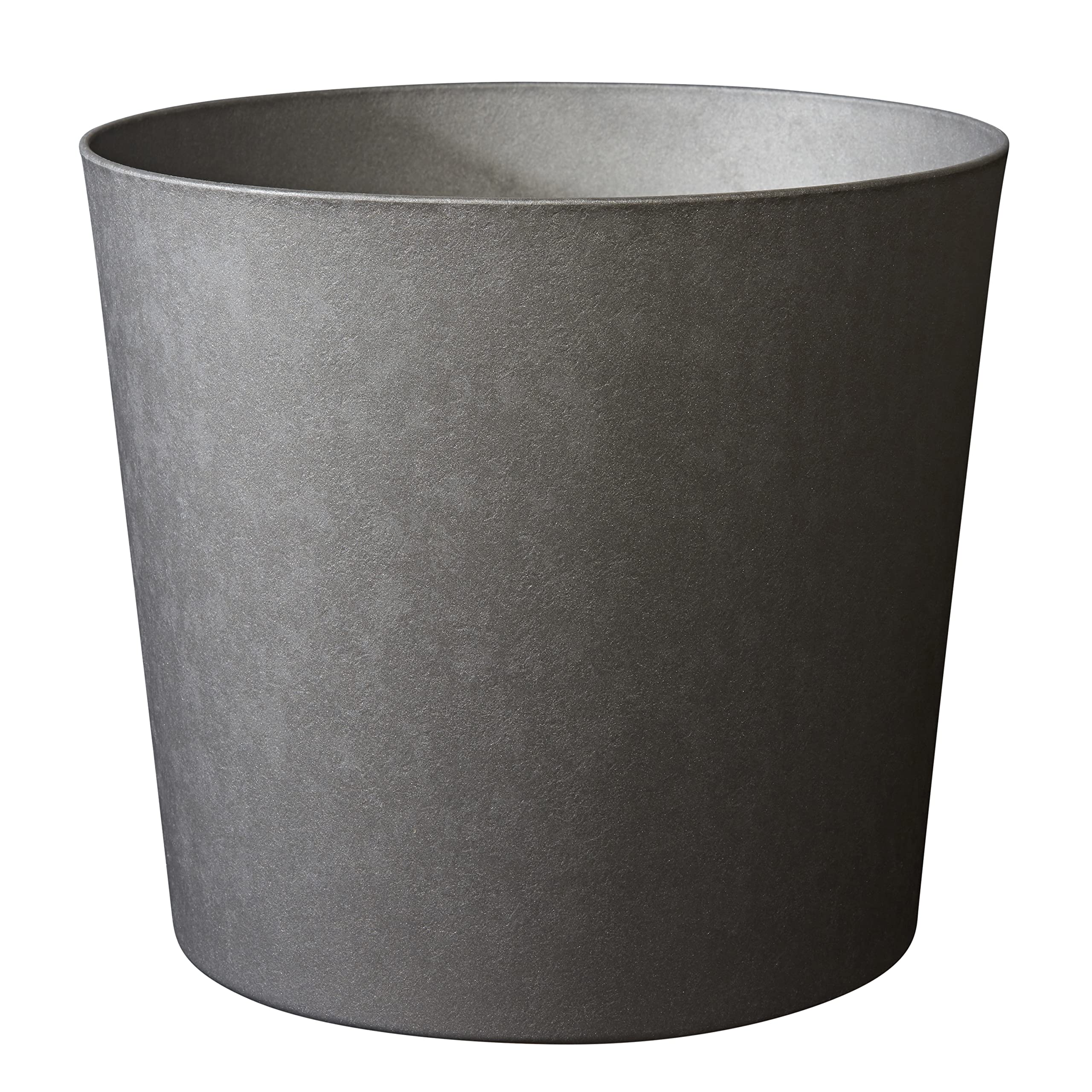 POETIC - Blumentopf für den Außenbereich - Konisches Pflanzgefäß für Indoor - Farbe Schiefer - 39,1 x H.32 cm, 30 Liter - Aus recyceltem Kunststoff