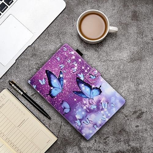 Miniatura 6 de YUNHOTIC Funda para Samsung Galaxy Tab A7 Lite de 8.7 pulgadas SM-T220T225T227 Modelo 2021, funda plegable de piel sintética de alta calidad con