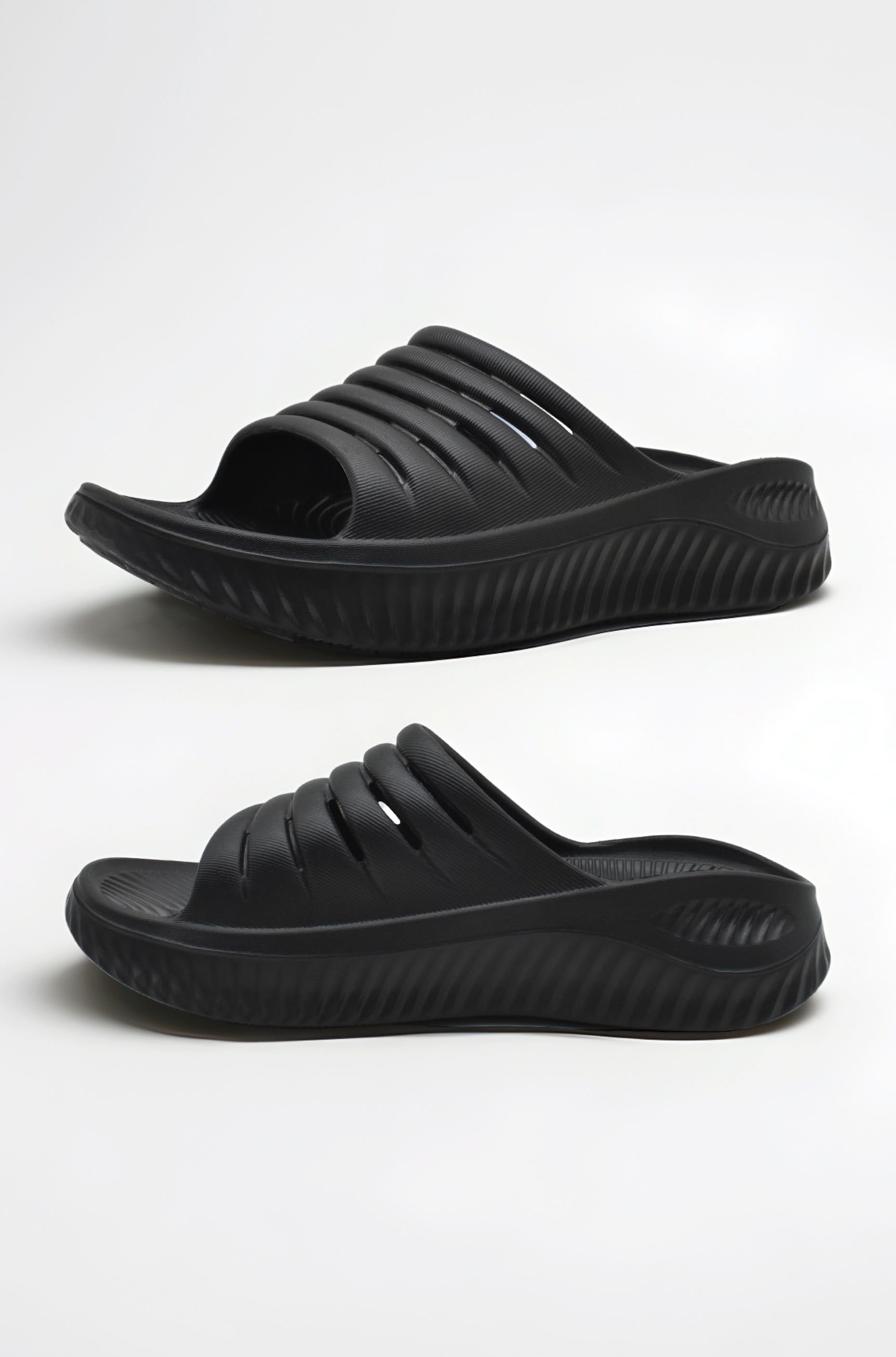 Womens Recovery Sandals With Comfortable Plantar Fasciitis Support,Ladies Orthotic Open Toe Sport Slides Thick Cushion Reduces Stress on Feet,Joints & Back Post-Exercise