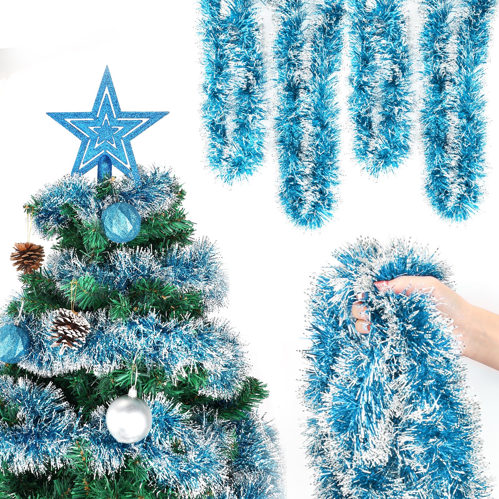 Guirlande bicolore - Bleu Foncé et Doré | Le Géant de la Fête