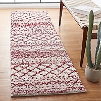 Vista 22 de SAFAVIEH Alfombra 9x12 - Colección Arizona Shag - Grande - Marfil y Beige, Diseño Marroquí Boho, No Desprende Pelo y Fácil de Limpiar, Ideal