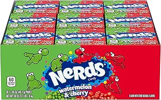 Wonka Nerds Watermelon and Wild Cherry 1.65-Ounce Packets (Pack of 36)