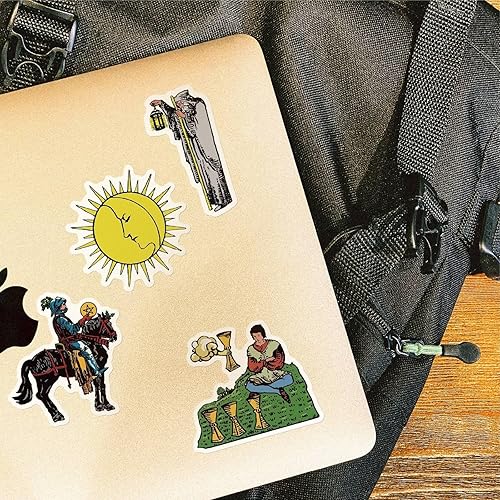 Miniatura 4 de 103 calcomanías de tarot para diario, basado en The Rider Waite Smith, cartas de tarot, personajes y símbolos, accesorios de astrología y brujería