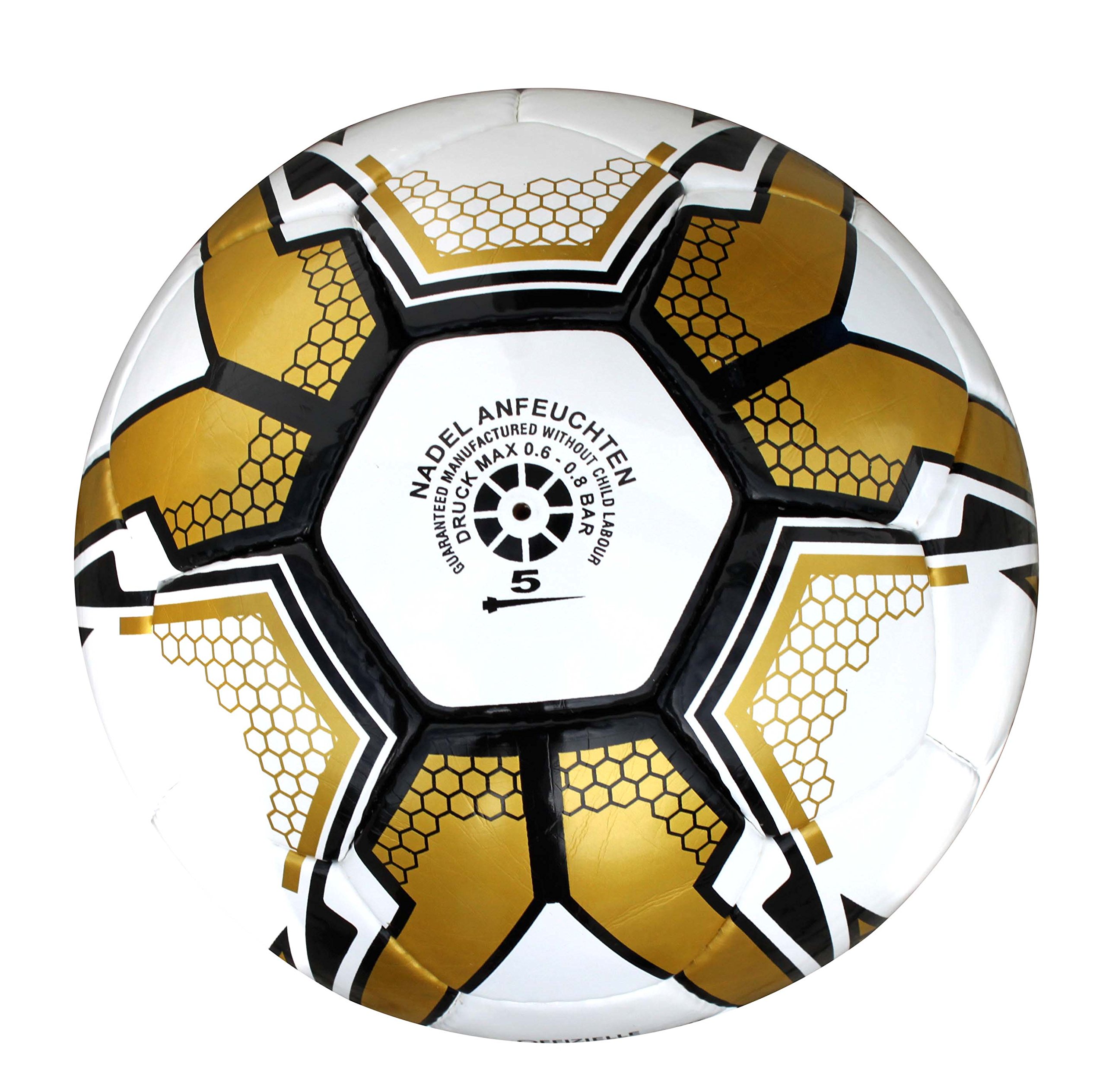 Lisaro Balón de fútbol para entrenamiento superior, tamaño 5, 10 pelotas + red para balones