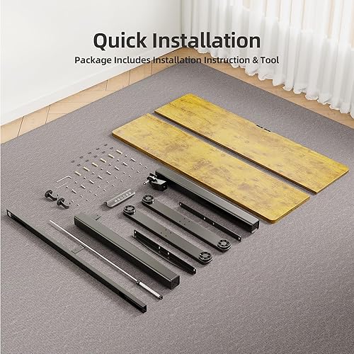 Miniatura 34 de INNOVAR Escritorio eléctrico de pie, escritorio de pie de altura ajustable, escritorio de pie de 40 x 24 pulgadas para computadora de oficina en