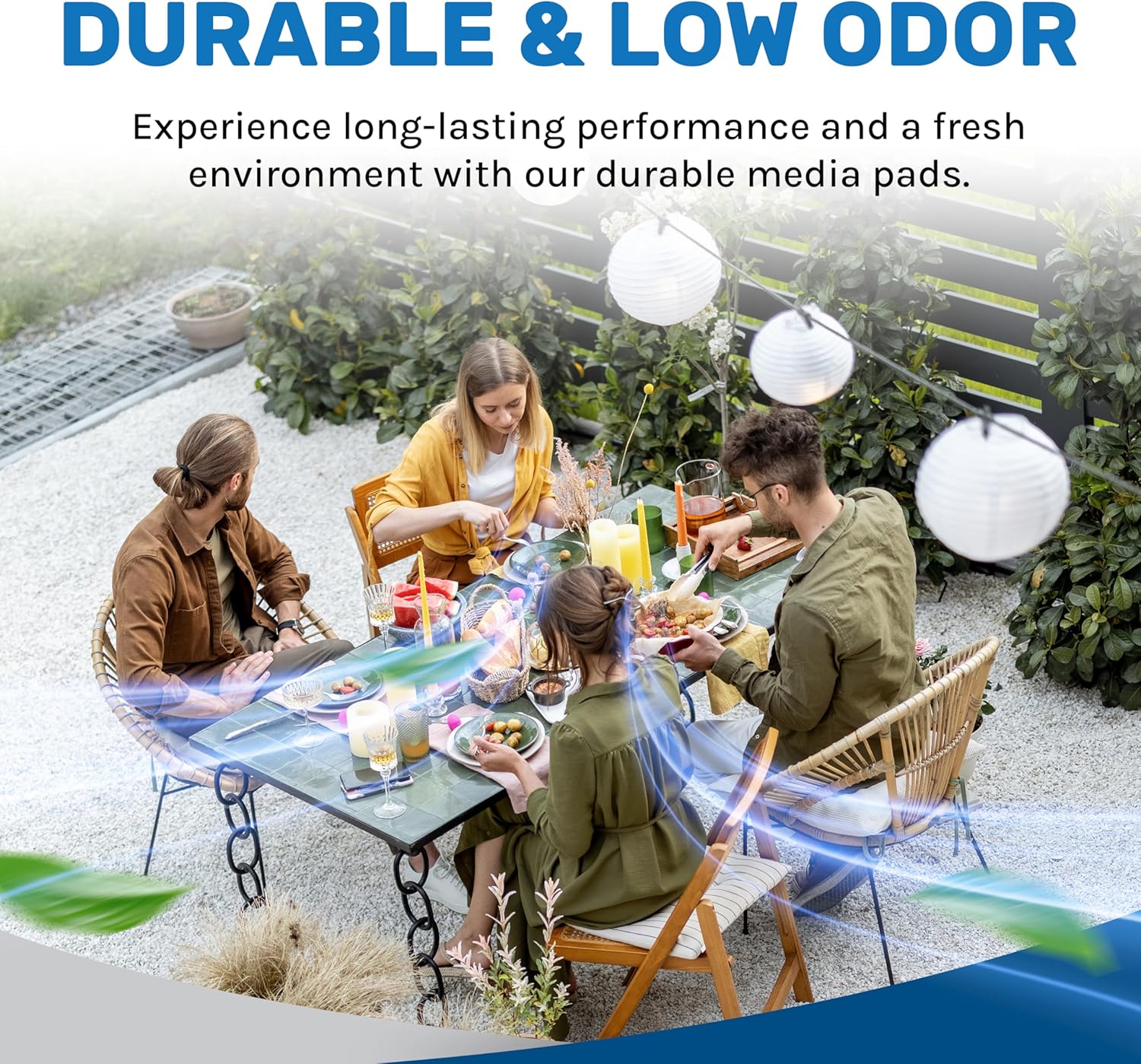 Hessaire Replacement Evaporative Cooler Pads - Swamp Cooler Replacement Pads Corrugated Build - Low Odor Xel50 Media Evaporative Cooling Pad for 3100 CFM Cooler Fan - 3 Panels, 21.75” x 10” & 18”