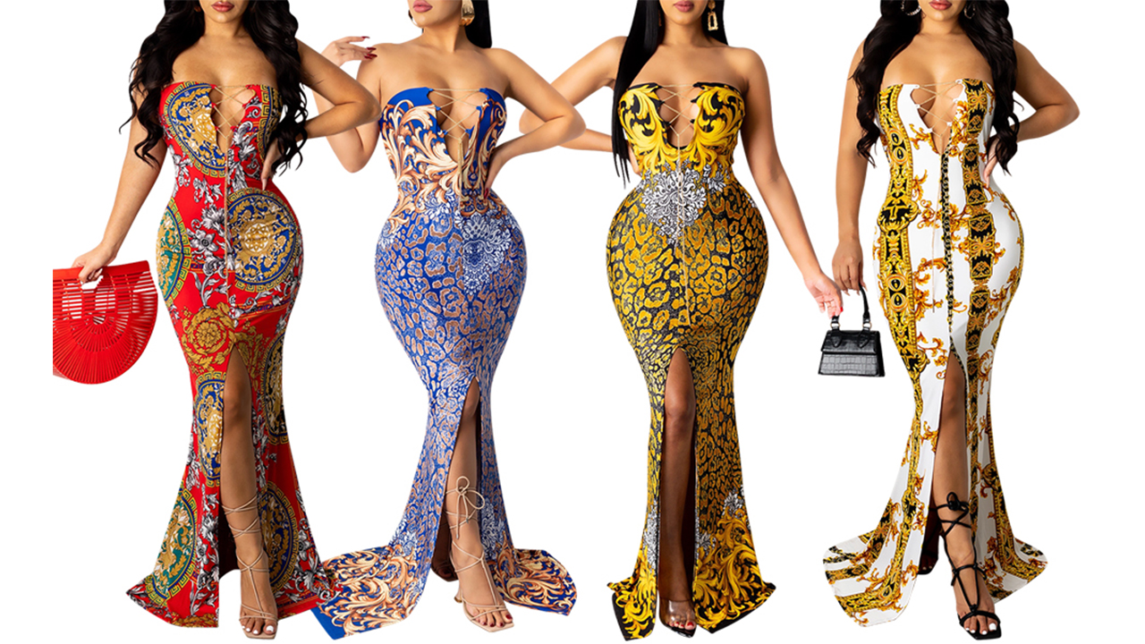 Vintage long dress for women on Amazon Live