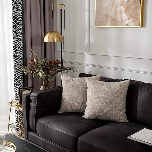 Miniatura 4 de Funda de cojín Kevin Textile Star de lino suave y sólida