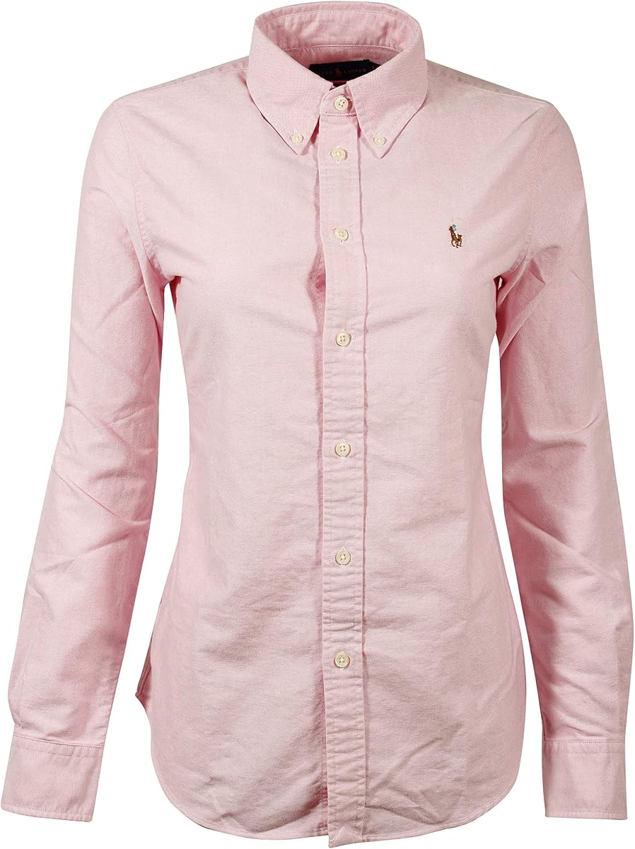 Ralph Lauren Camisa Oxford de ajuste clásico con botones para mujer