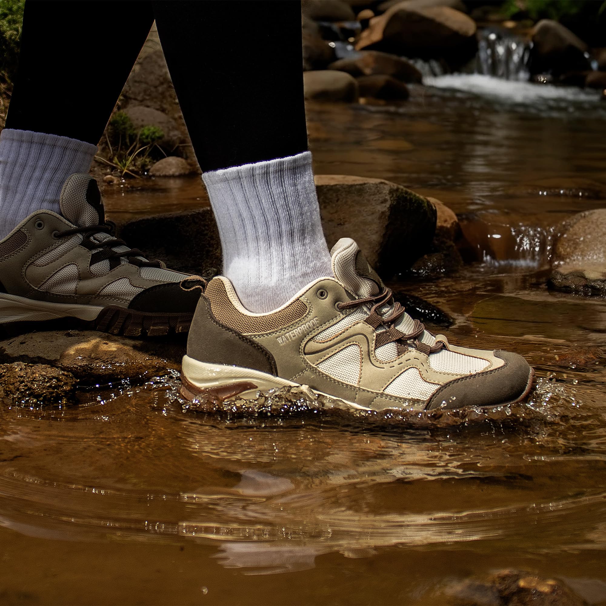 CC-Los Damen wasserdichte Wanderschuhe Leichte WP Wanderschuhe für Outdoor Klettern Größe 36-43