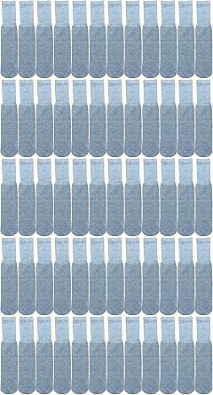 Yacht & Smith 120 Pairs Of Mens & Womens Wholesale Bulk Cotton Tube Socks, Referee Style 120 Pairs Gray Womens Size 9-15