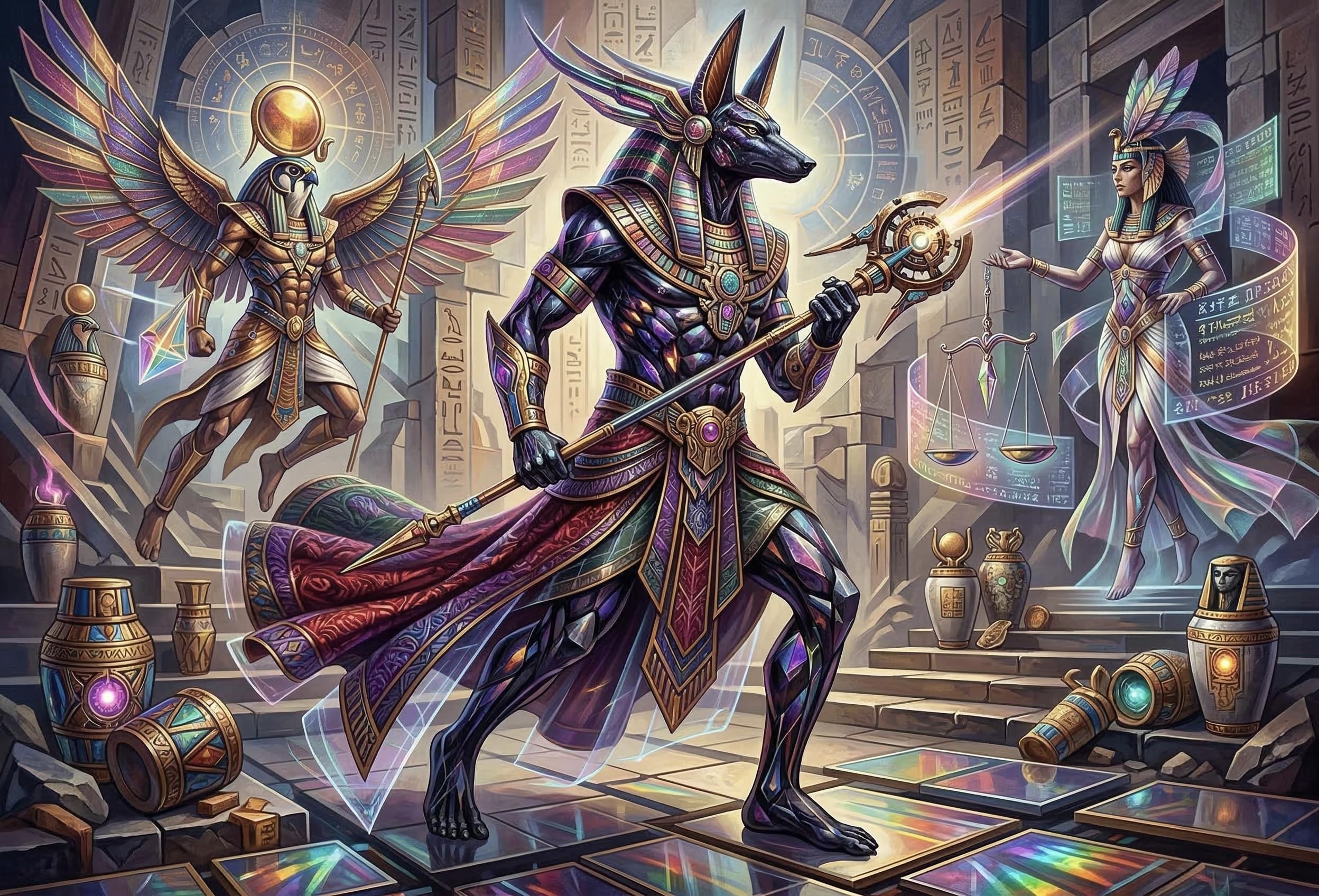 Anubis Sci-Fi Style Jigsaw Puzzle 1000 Pieces, Difficult Challenge