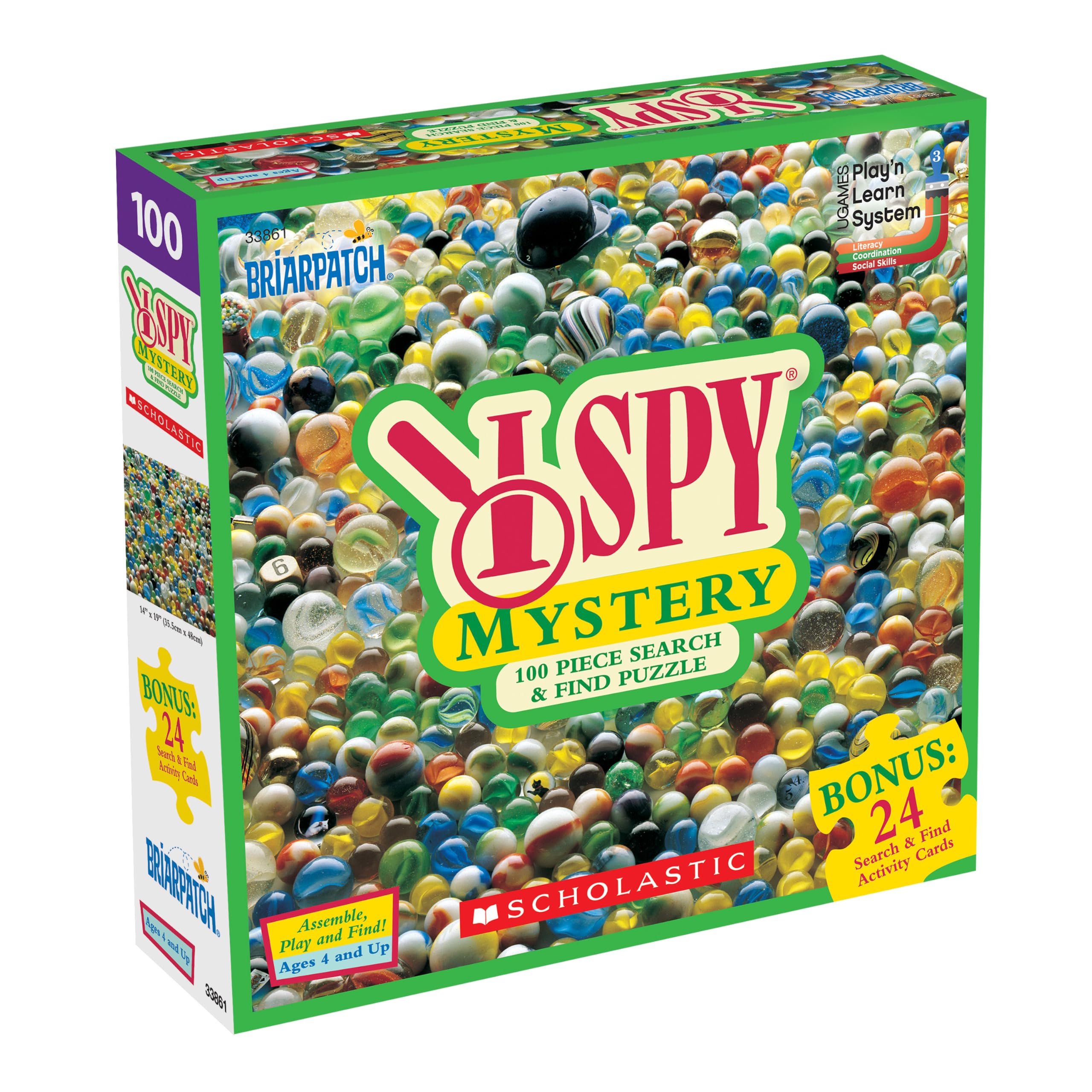 Amazon.com: I SPY Mystery 100-Piece Puzzle with 24 Activity Cards