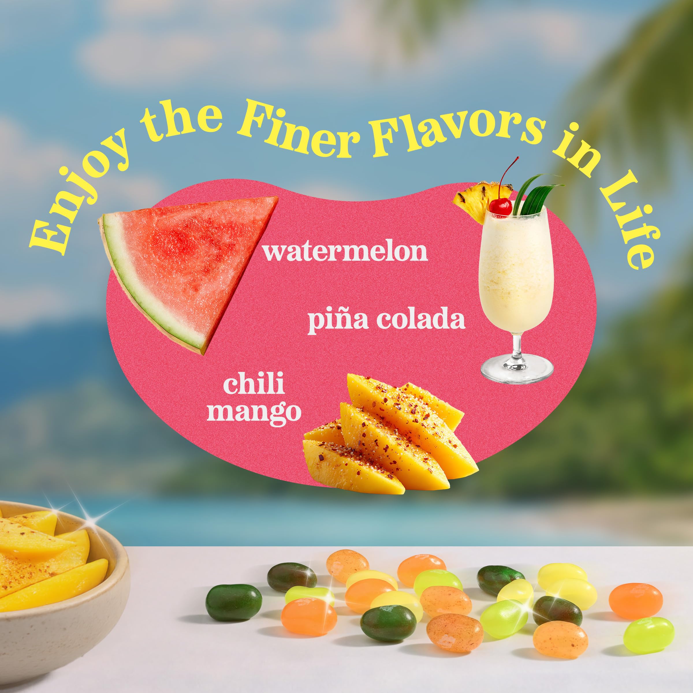 Amazon.com : Jelly Belly Tropical Paradise Jelly Bean Collection