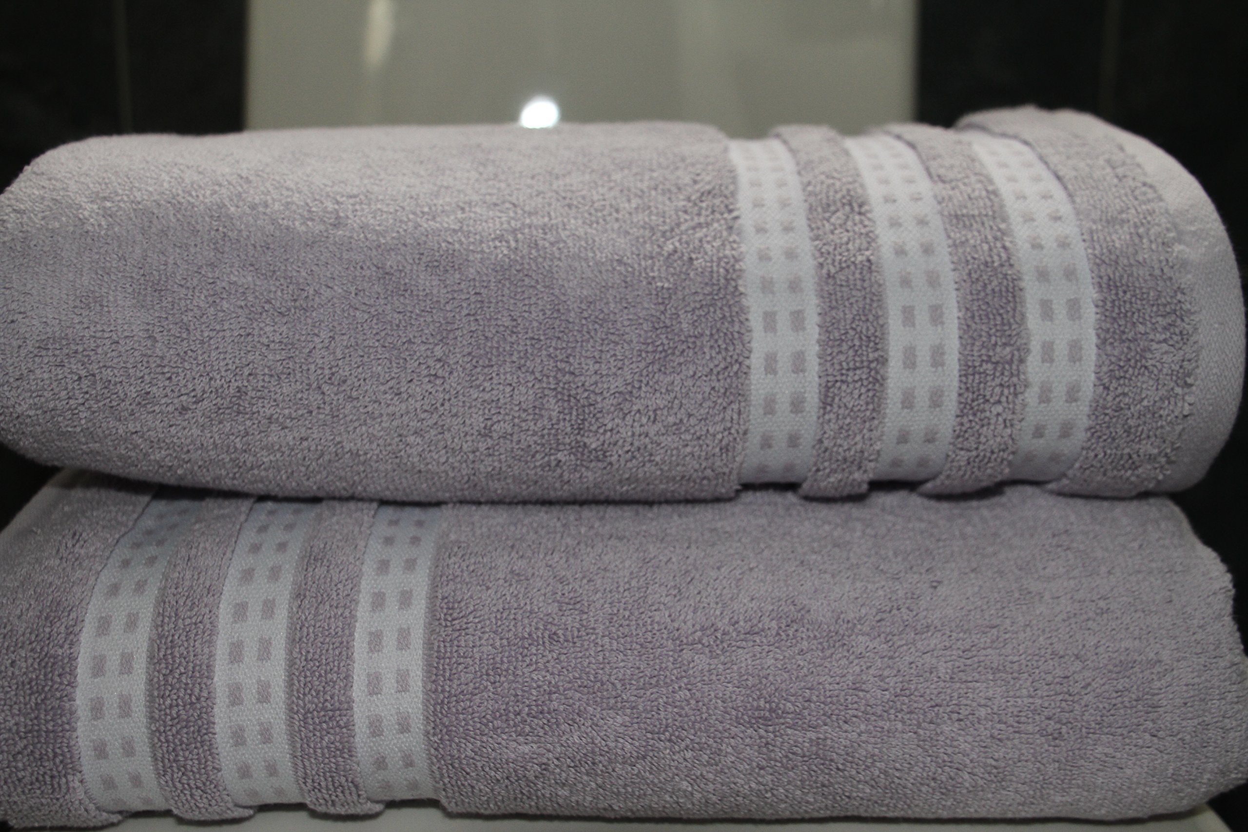 Cotton Royale Luxury Bath Towel 76x132cm (Lilac)