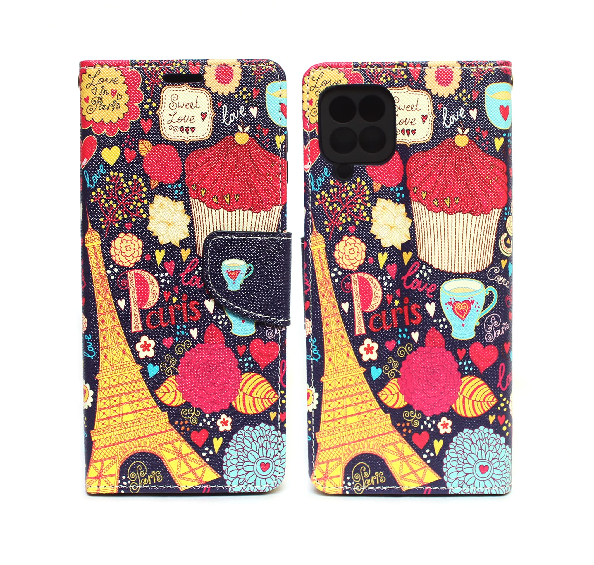 Arbuda Fancy Printed Designer Leather Flip Wallet Back Cover Case for Samsung Galaxy F22 - Eiffel Tower (B09H52XNYW) Amazon Price History, Amazon Price Tracker