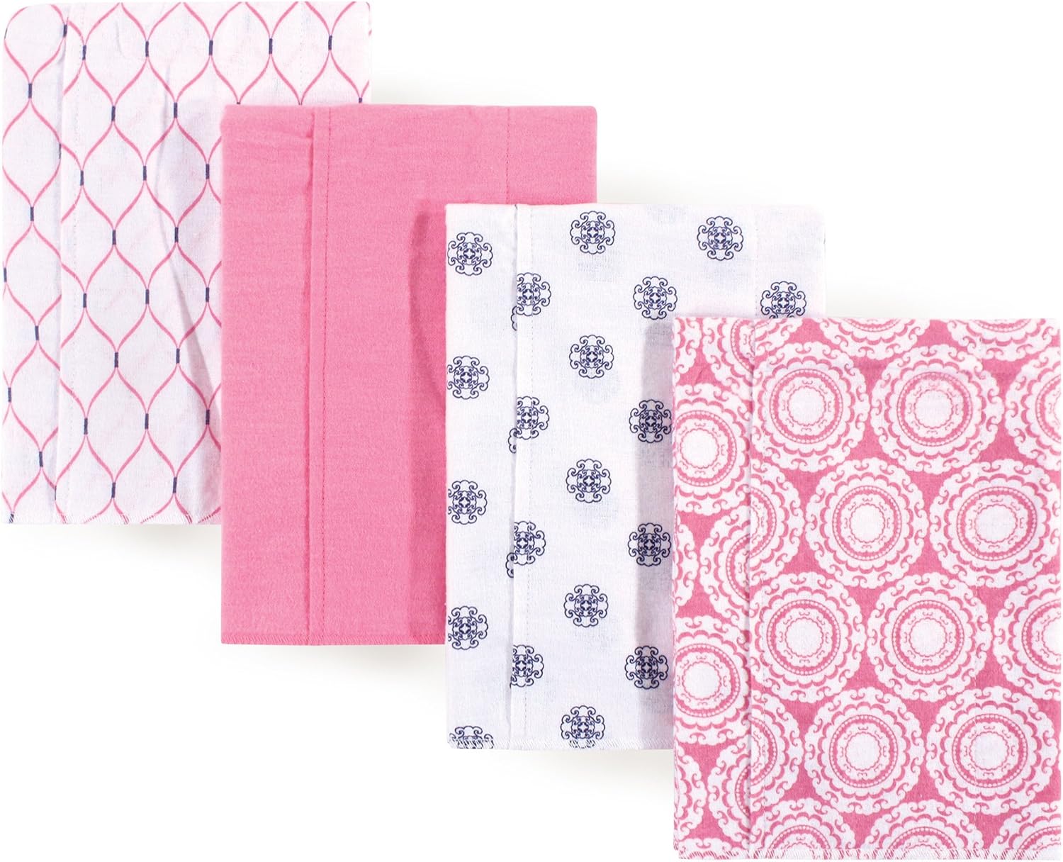 Hudson Baby Unisex Baby Cotton Flannel Burp Cloths, Modern