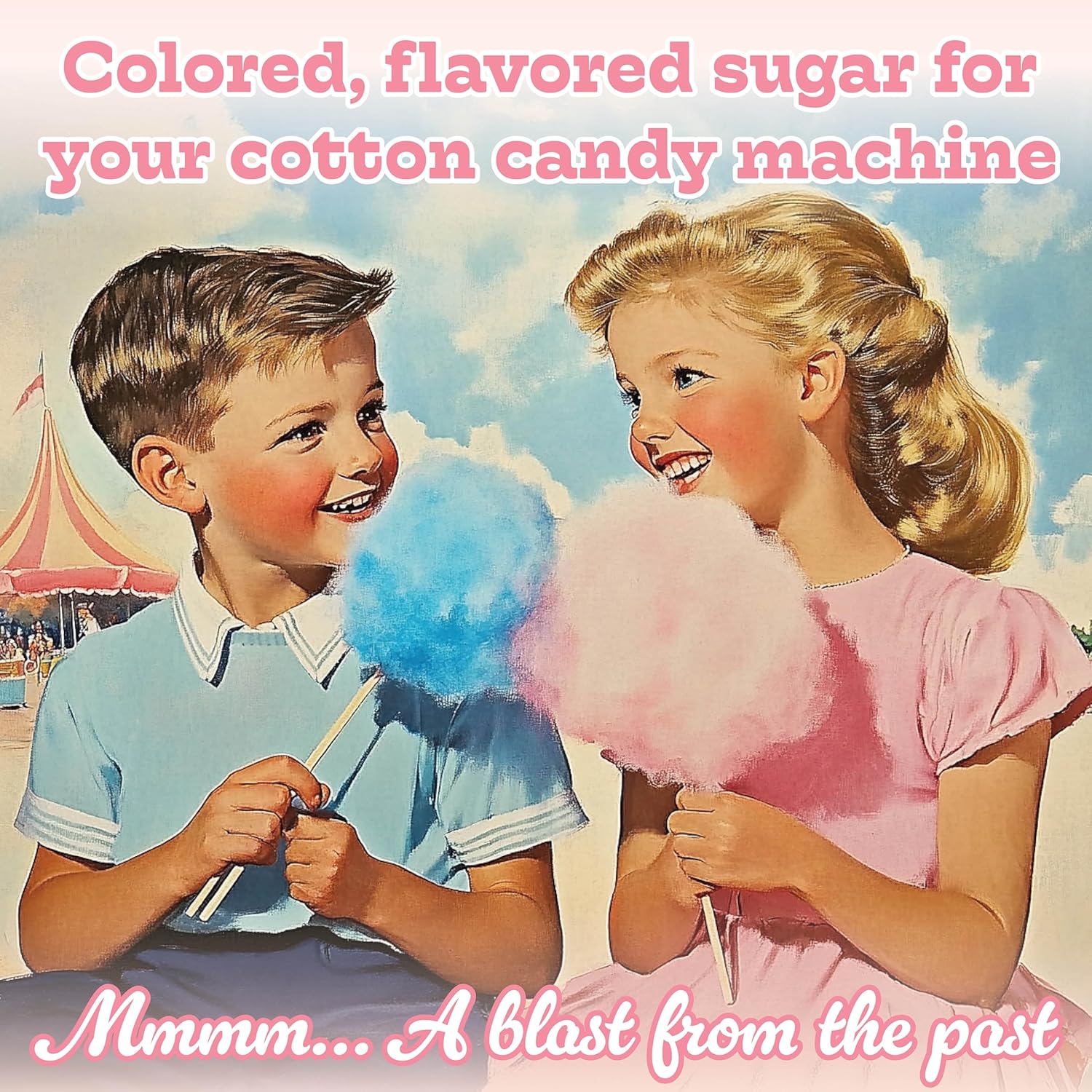 Premium America Pink Vanilla Cotton Candy Floss Sugar Carnival-Style Fluffy Fun, Pre-Mixed & Ready to Use for Parties, Events & Festivals 3.25 lb Cartons Case of 3