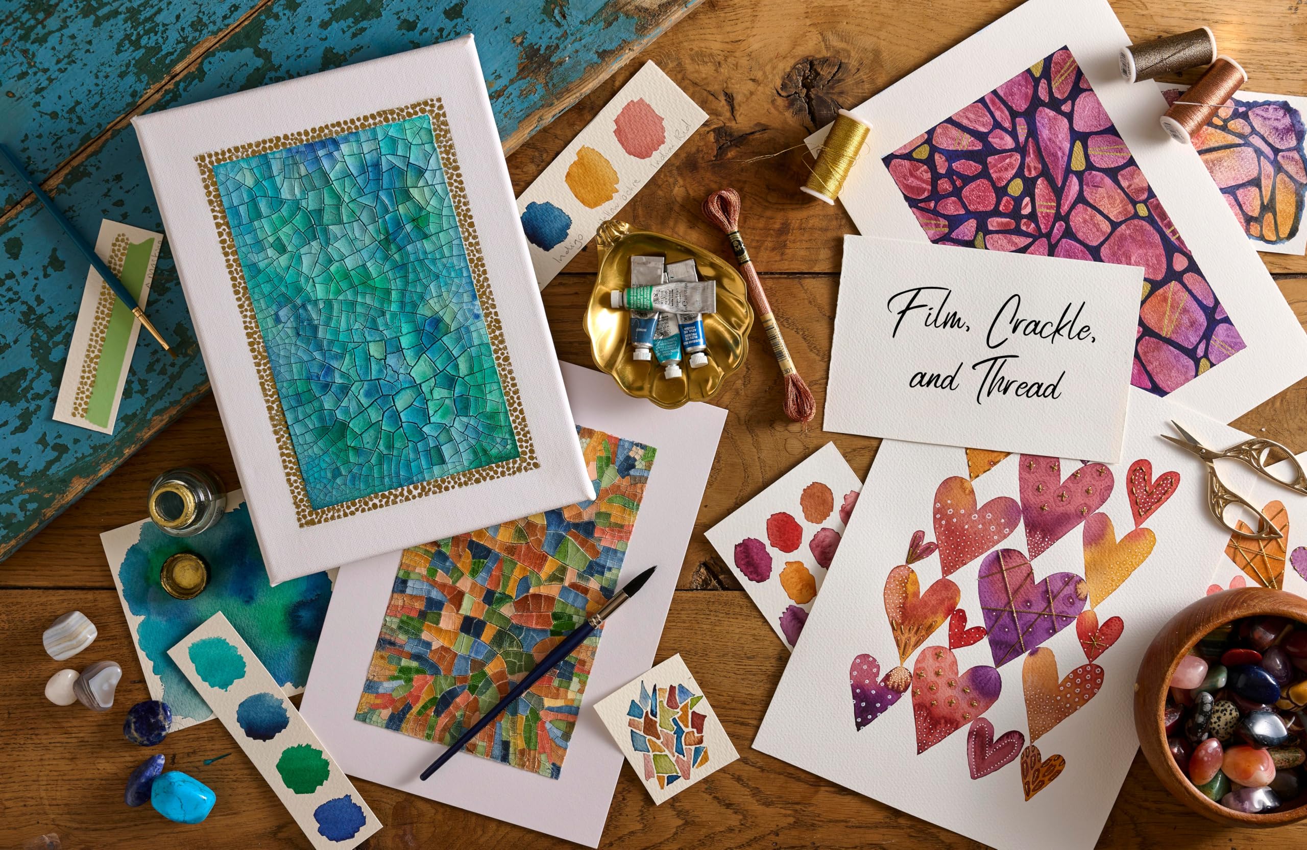 Creative Abstract Mixed Media : The Beginner's Guide to Expressive Painting with Watercolor and More!