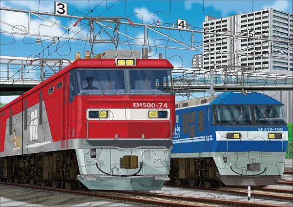 くもん出版 くもんのジグソーパズル STEP3 はたらく電車 知育玩具 子供ジグソー 24ピース・35ピース・48ピース 2.5歳以上 JP-35 KUMON - 5