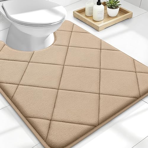 Miniatura 185 de OLANLY Tapete de baño de espuma viscoelástica de 24 x 16 pulgadas, ultra suave y absorbente, lavable a máquina, cómodo tapete de baño para suelo de