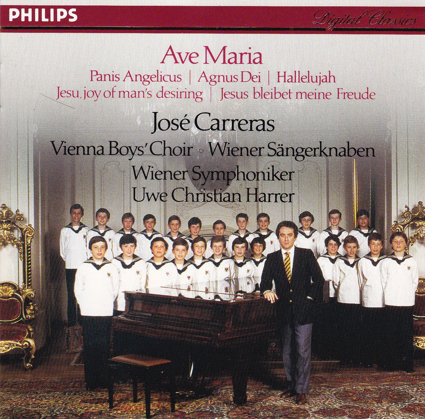 Ave Maria [Audio CD] George Frideric Handel; Cesar Franck; Alessandro Stradella; F. M. Alvarez; Franz Schubert; Charles Gounod; Georges Bizet; Giuseppe Verdi; Johann Sebastian Bach; Uwe Christian Harrer; Jose Carreras; Vienna Boys Choir; Wiener Sangerknaben and Wiener Symphoniker