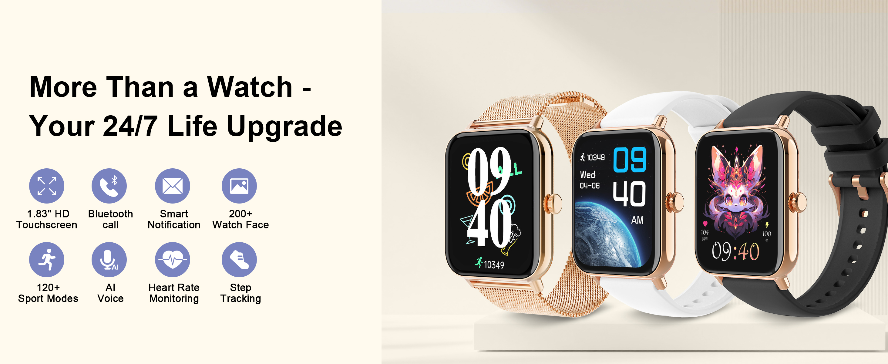 Amazon.com: Smart Watch for Women Men(Answer/Make Calls) 1.85