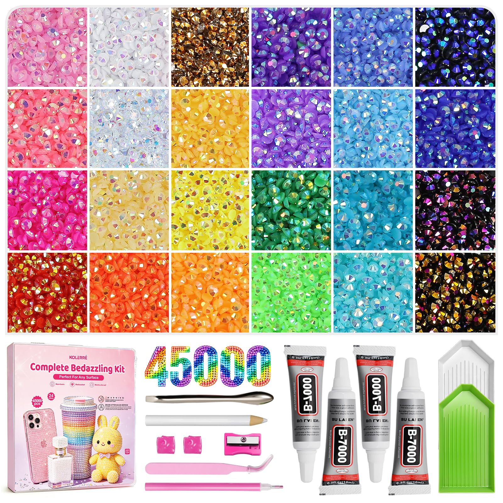 45,000 Rhinestones Bedazzling Kit - Sparkle Your Crafts! -1 45,000 Rhinestones Bedazzling Kit - Sparkle Your Crafts! -1