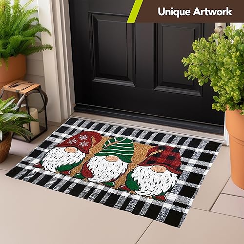 Miniatura 7 de Briarwood Lane Felpudo navideño de fibra natural de gnomos navideños
