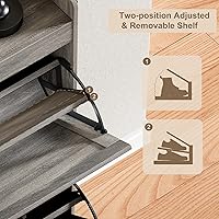 Vista 6 de ChooChoo Shoe Storage Cabinet with 2 Flip Drawers, Deodorizing Shoe Organizer Storage for Entryway, Freestanding Hidden Slim Narrow Shoe Rack