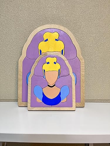 Miniatura 5 de Cinderella Wooden Puzzle - Handmade, Safe, and Educational Toy for Kids 3 and Up - Perfect Gift for Imaginative Play and Cognitive Development" (M)