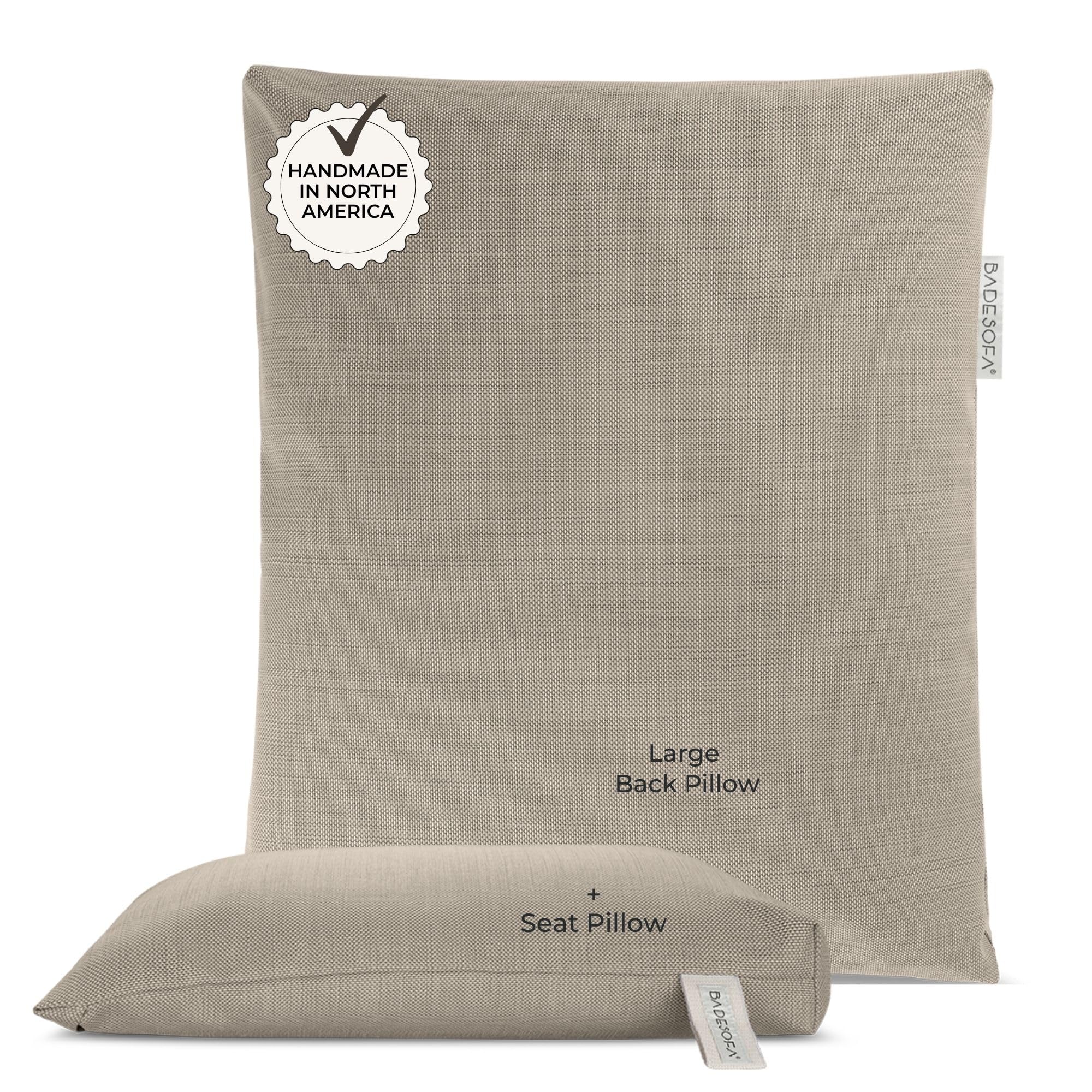 BADESOFA® Luxury Full Body Bath Pillows for Tub Set in Beige