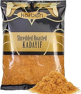 Kalben Authentic Roasted Kataifi Pastry (1 lbs Shredded Kadayif) - Toasted & Ready for Dubai Chocolate, Kunafa, Knafeh & Greek Desserts - Premium Crispy Shredded Fillo Dough