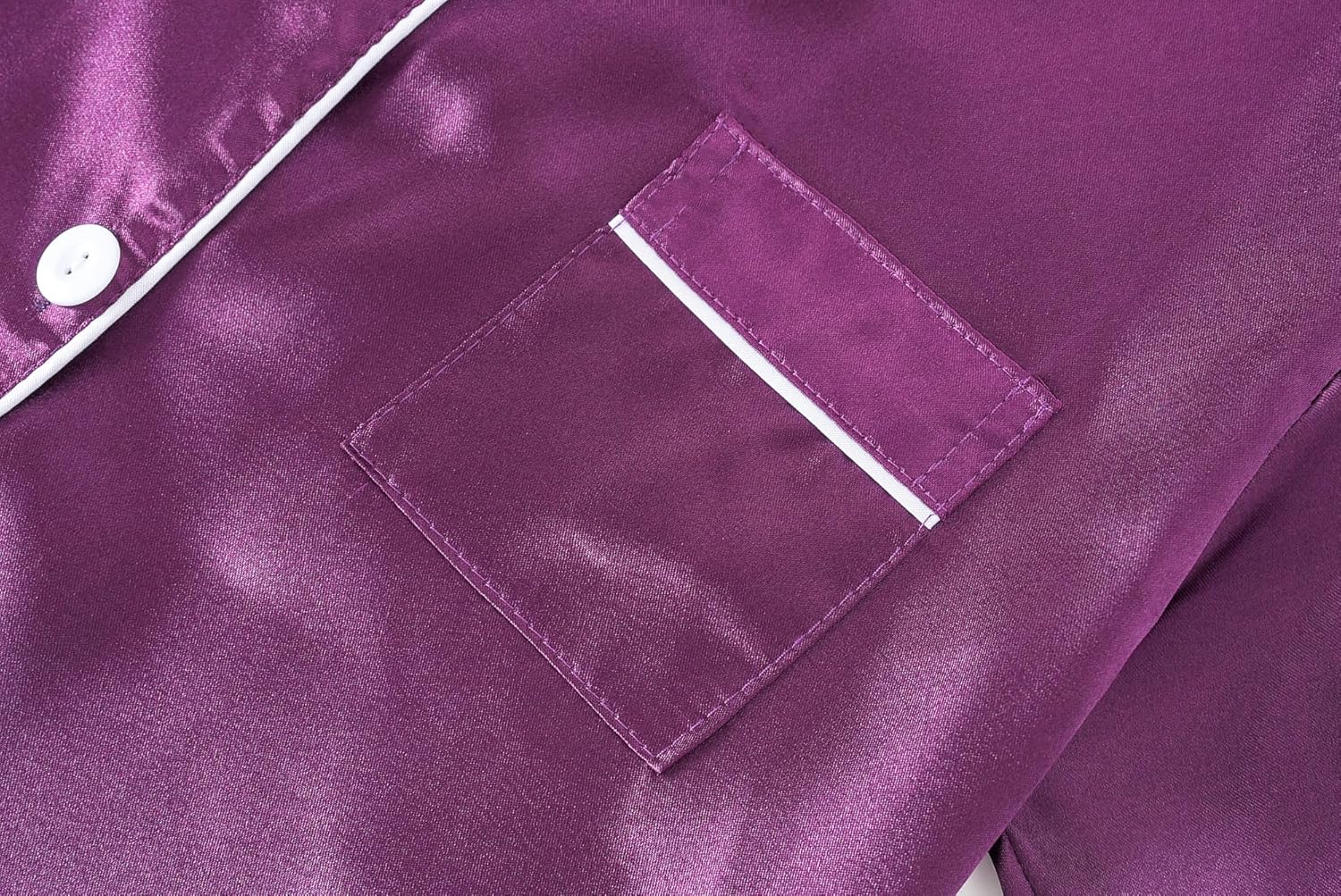 Satin Nightgowns for Girls Kids Silk Short Sleeve Button Down Sleepshirt Dress Night Pajamas size 8-16 - Image 3