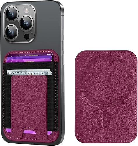 Miniatura 131 de ExtreLife Magsafe Wallet, cartera magnética más fuerte para iPhone 17/16/15/14/13/12, para tarjetero Magsafe con 2 ranuras para tarjetas, bloqueo