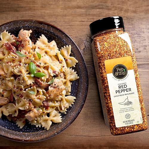 Miniatura 3 de Pep and Zip Triturado de pimiento rojo trituradochile rojo, sin OMG, Kosher, 16 onzas