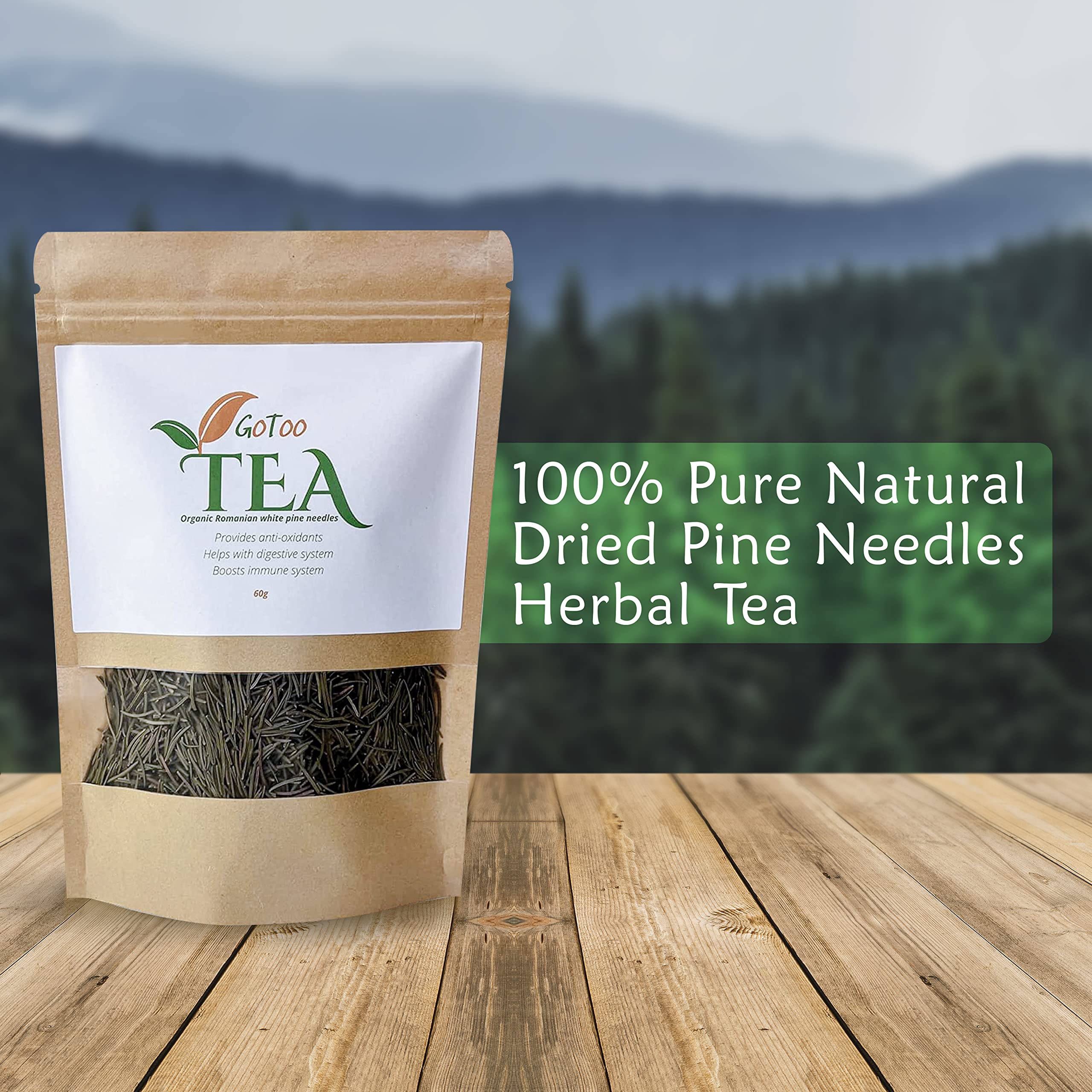 Buy GoToo Pine Needle Tea Romanian Dried Loose White Pine Needles for